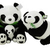 Sitting Mother and Baby Panda Plush Toy